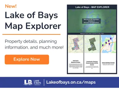 Lake of Bays Map Explorer promotional graphic