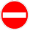 Road closed symbol