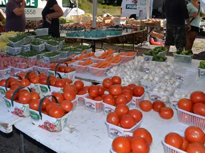 Farmers Market photo of produce from 2016