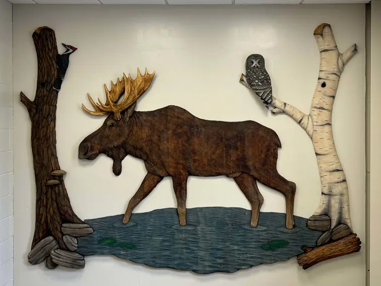 Moose Carving