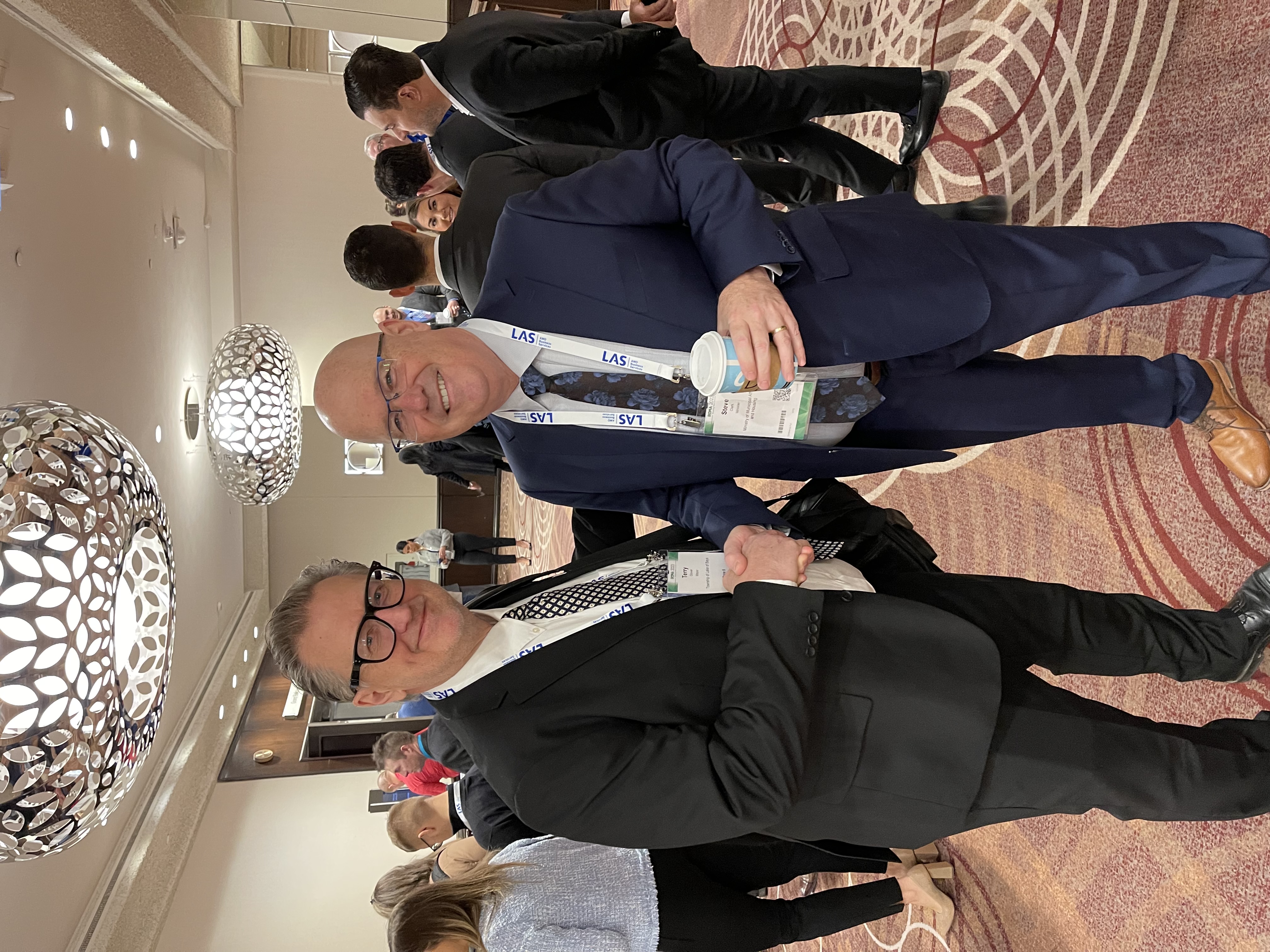 Minister Steve Clarke and Mayor Terry Glover