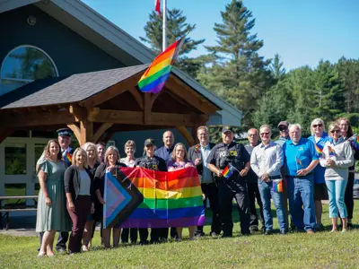Muskoka Pride Week Flag Raising 