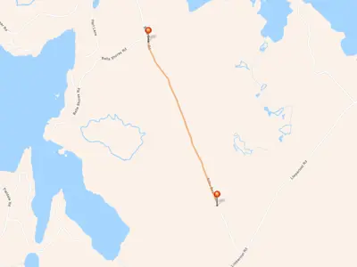 Map of Billie Bear Road