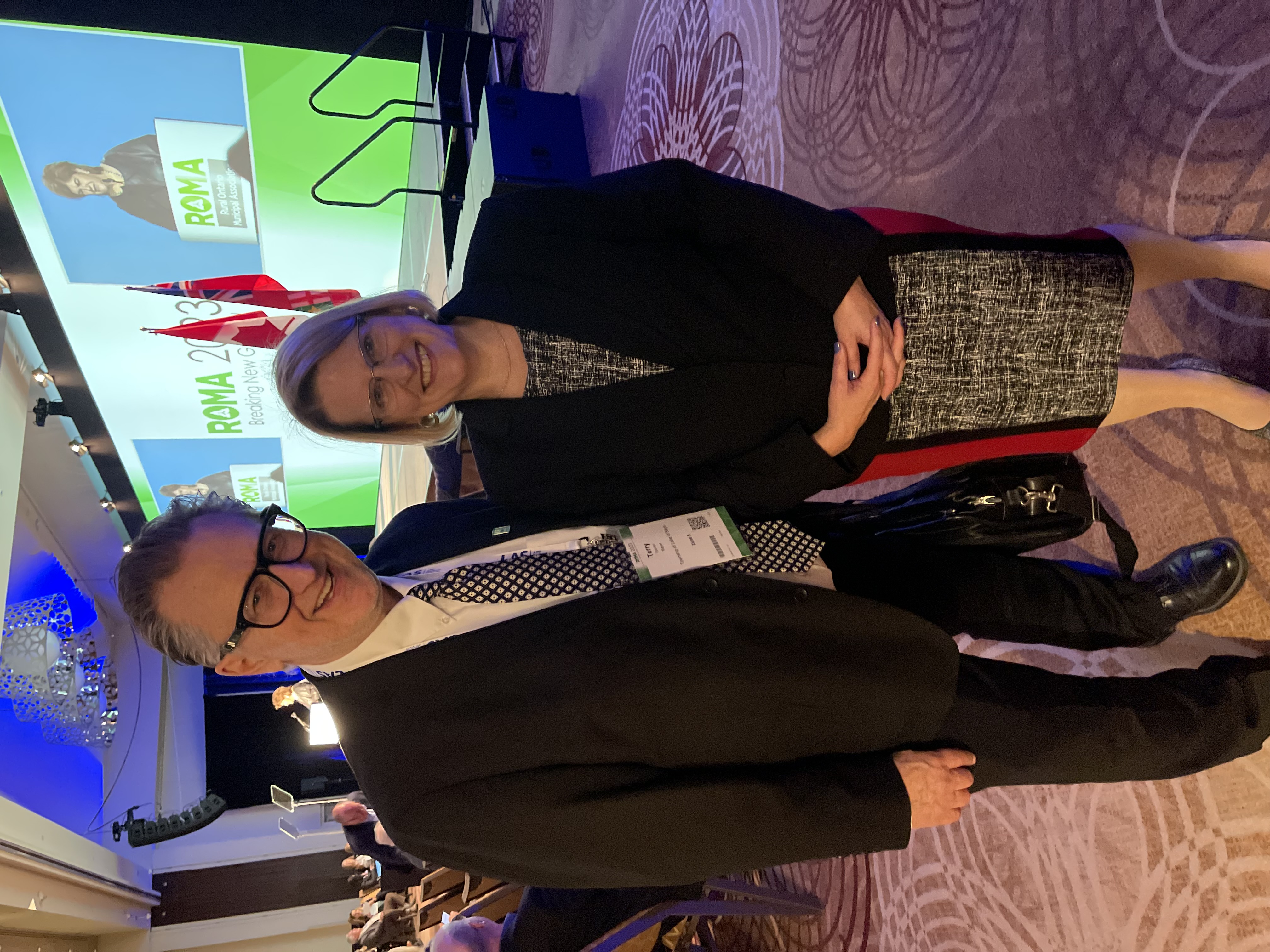 Hon. Sylvia Jones, Deputy Premier and Minister of Health with Mayor Terry Glover