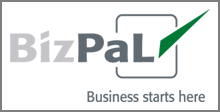 BizPal logo that reads business starts here